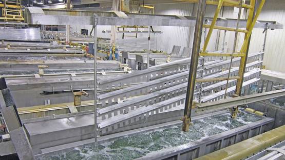 Anodisation des toles pour la facade